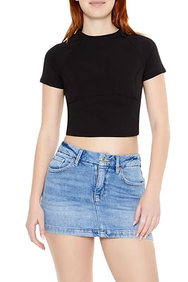 Cropped Raglan Baby Tee