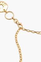 Hammered Rolo Chain Belt