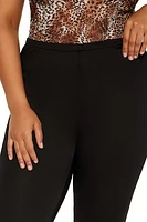 Plus Ribbed Capri Leggings