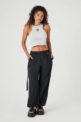 Toggle Drawstring Cargo Joggers