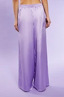 Satin Beaded Palazzo Pants