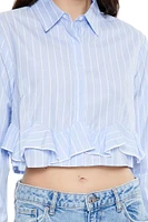 Pinstriped Poplin Shirt