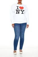 Plus I Heart NY Graphic Pullover