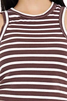 Striped Rib-Knit Tank Top