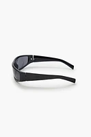 Tinted Rectangular Frame Sunglasses