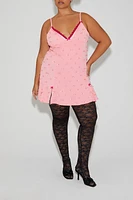 Plus Betsey Johnson Bow Mini Dress