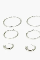 Twisted Hoop Earring Set