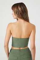 Cropped Bustier Tube Top