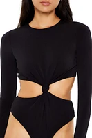 Knotted Cutout Bodysuit