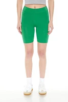 Cotton-Blend High-Rise Biker Shorts