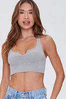 Seamless Split-Neck Bralette