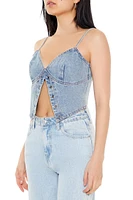 Split-Hem Denim Cami