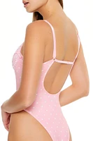 Lace Polka Dot Lingerie Bodysuit