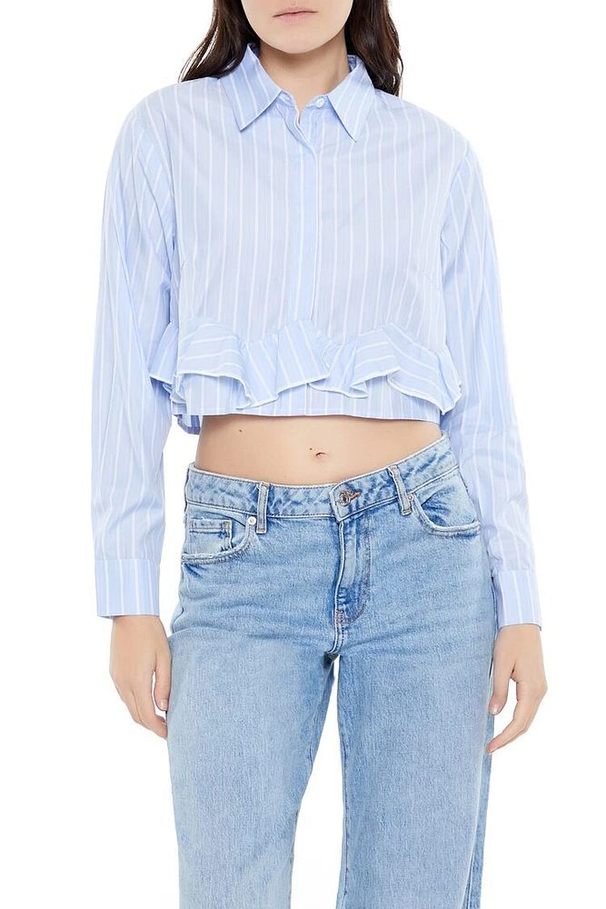 Pinstriped Poplin Shirt