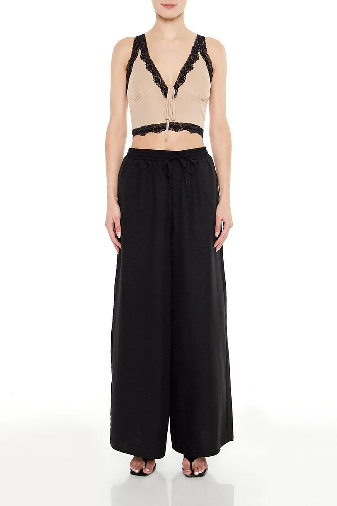 Drawstring Wide-Leg Pants