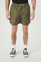 Drawstring Cargo Swim Trunks