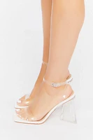 Clear Vinyl Flare Heels