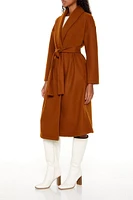 Tie-Waist Trench Wrap Coat