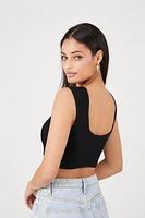 Sweater-Knit Cropped Tank Top