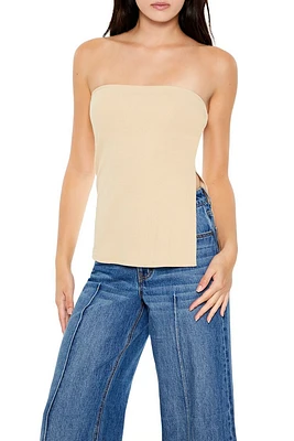 Ribbed Slit Tube Top