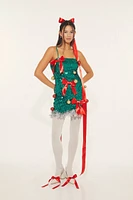 Sequin Christmas Tree Dress