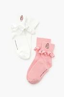 My Melody Ruffle Crew Socks Set - 2 pack