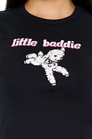 Embroidered Little Baddie Baby Tee