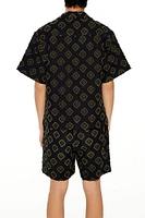 Textured Geo Cropped Shirt