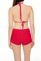 Sweater-Knit Triangle Bralette