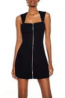 Bodycon Zip-Up Mini Dress