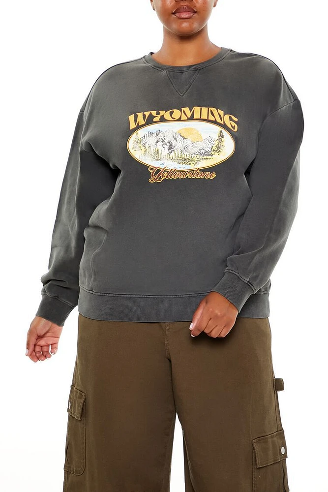 Plus Yellowstone Graphic Pullover