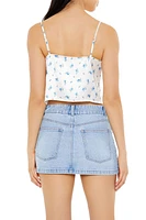 Floral Print Tie-Front Cami