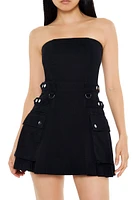 Strapless Cargo Skort Dress