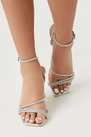 Strappy Rhinestone Stiletto Heels