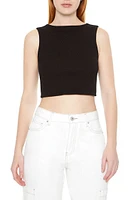 Sleeveless Twisted Crop Top