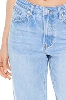 Rhinestone High-Rise Jeans