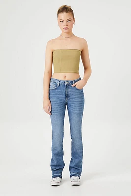 High-Rise Bootcut Jeans