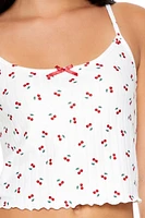 Cherry Print Pajama Cami