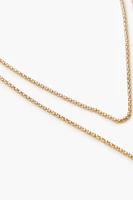 Popcorn Chain Lariat Necklace