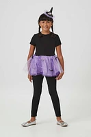 Girls Witch Skirt & Hat Costume Set (Kids)