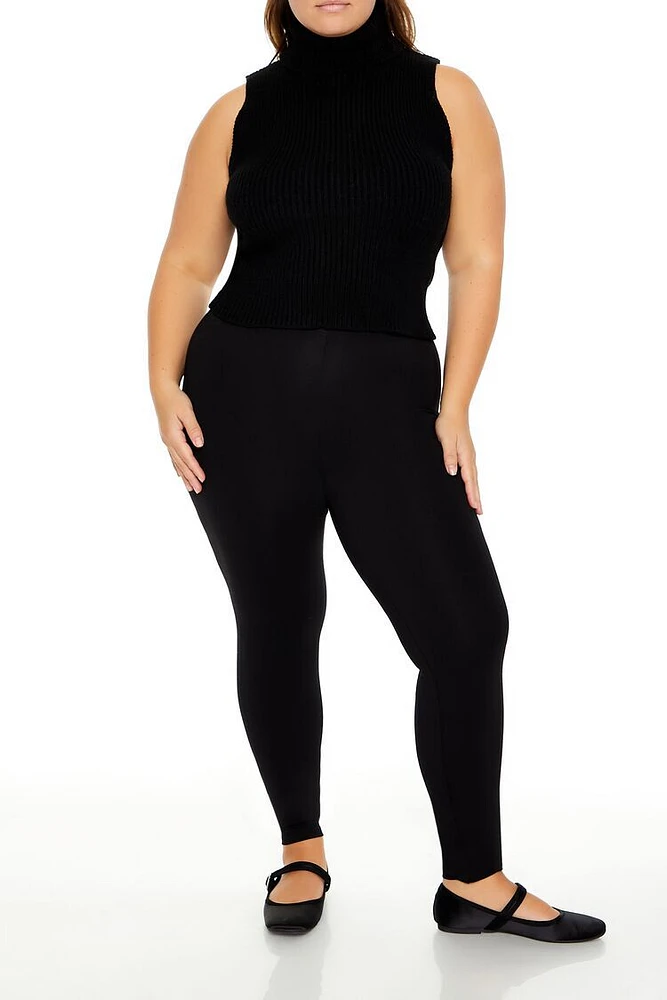 Plus Cotton-Blend Leggings