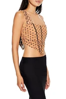 Corset Polka Dot Crop Top