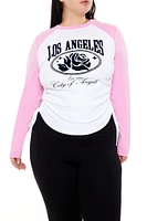 Plus Los Angeles Raglan Top