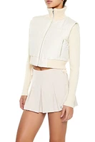 Quilted Cropped Puffer Vest
