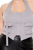 Plus Cargo Halter Top