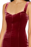 Velvet Bodycon Mini Dress