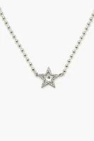 Star Pendant Ball Chain Necklace