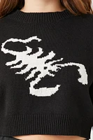 Scorpion Cropped Sweater