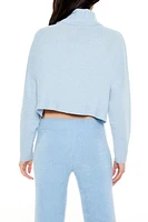 Turtleneck Drop-Sleeve Sweater
