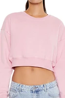 Cropped Fleece Pullover